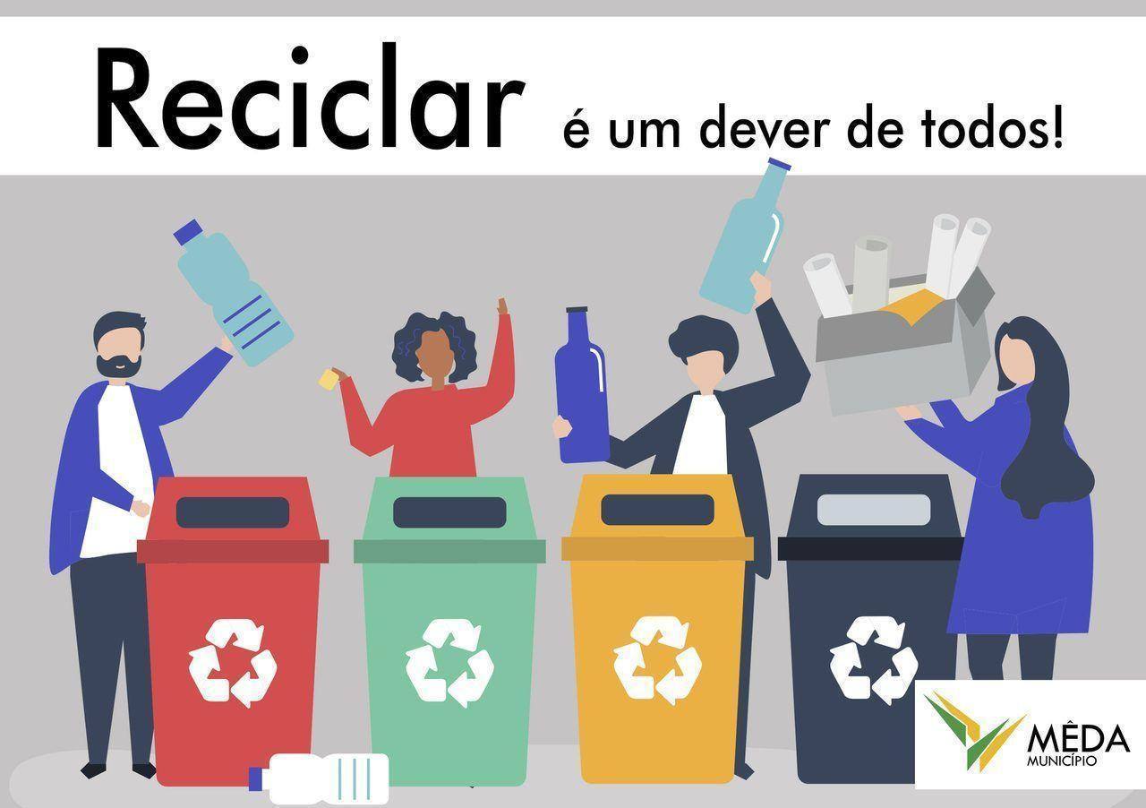 Reciclar é um dever de todos Novos ecopontos Município de Mêda