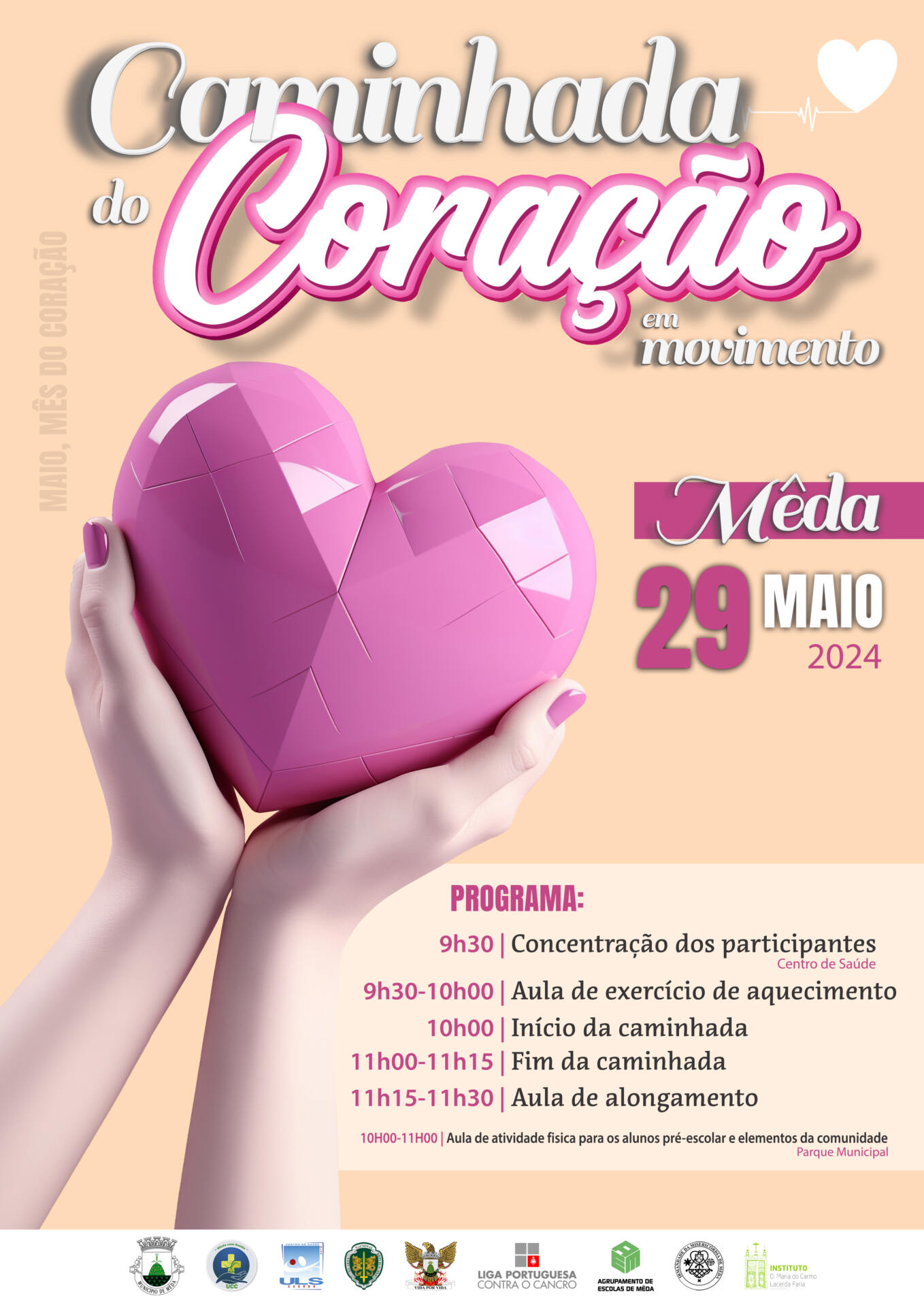 Cartaz Caminhada Coracao Programa