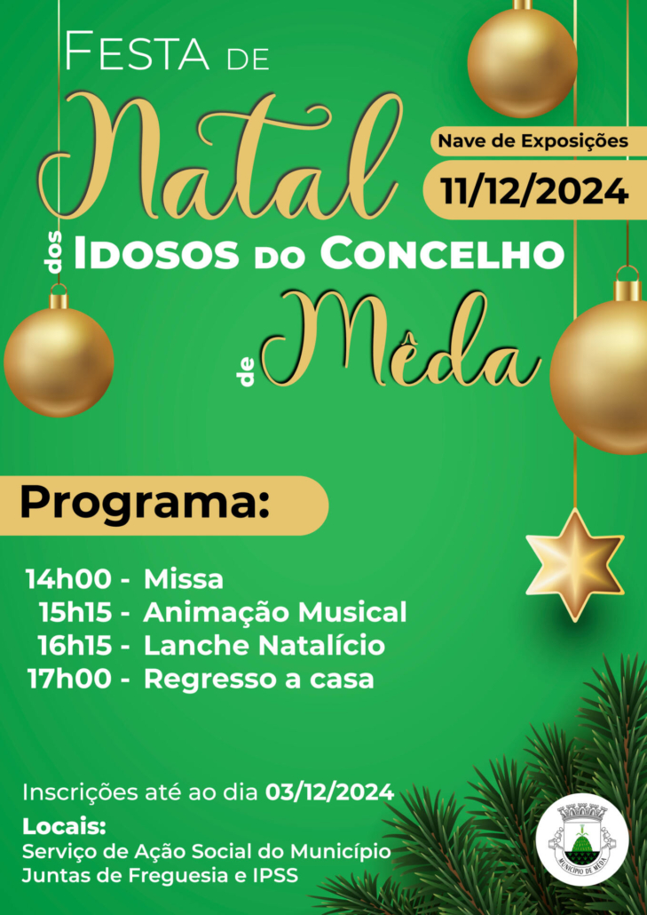 Cartaz Festa De Natal Idosos 2024